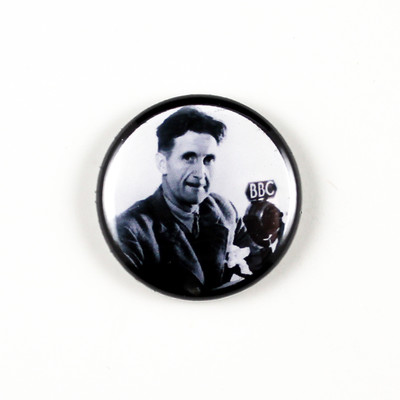 George Orwell - Author - Literary 1 inch Pinback Button - 1984 Animal Farm