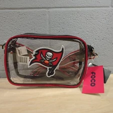 NEW Foco Tampa Bay Buccaneers Crossbody Clear Gameday Bag NFL Licensed