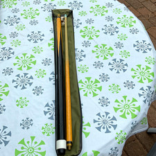 Vintage Pool Billard Queue 2-teilig mit Tasch...