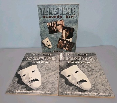 Vampire The Masquerade Players Kit Character & Story Book 90's Rare