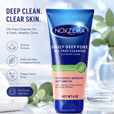 Noxzema Daily Deep Pore Oil-Free Cleanser 6oz Facial Cleanser Acne Wash