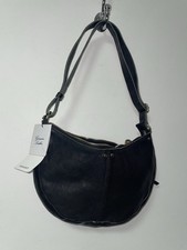 Mango Black Leather Crescent Moon Bag New Limited Edition