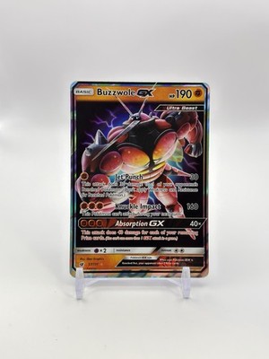 Buzzwole GX - 57/111 - Pokemon Crimson Invasion Sun & Moon Ultra Rare Card NM