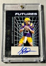 2024 Leaf Futures - Autographs Garrett Nussmeier #A-GN1 Silver 77/149 (AU, RC)