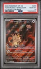 2025 POKEMON DESTINED RIVALS ILLUSTRATION RARE #203 TEAM ROCKET'S MEOWTH PSA 10