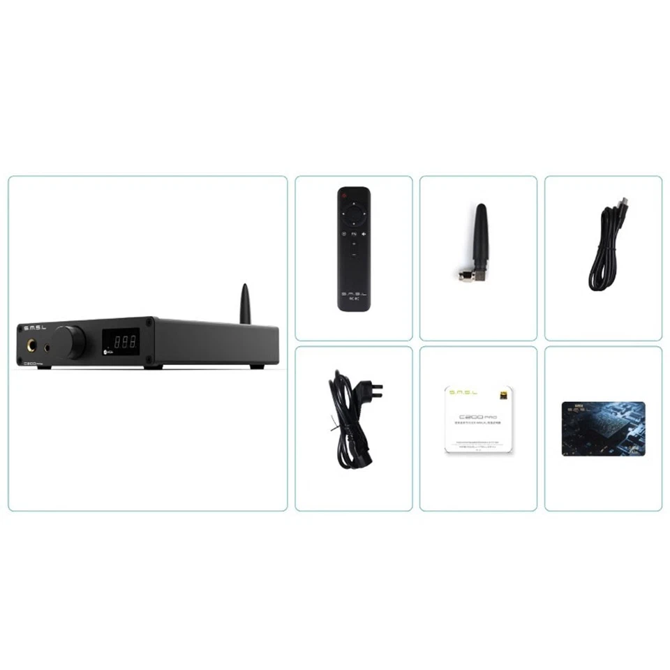 SMSL C200PRO XU-316 ES9039Q2M HiFi DAC Audio Decoder 4xOPA1612A Bluetooth 5.1 - Bild 2 von 4