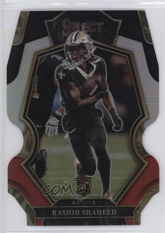 2022 Panini Select Black & Red Prizm Die-Cut Rashid Shaheed #172 Rookie RC 1dv4