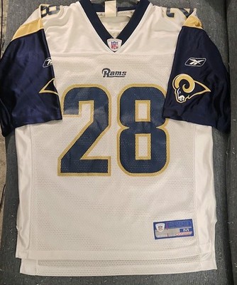 Rare Vintage NFL Marshall Faulk #28 St Louis Rams Mens Reebok Jersey Size Medium