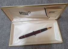 Montblanc Classique 144 Bordeaux penna stilografica (meno tappo) 14K M pennino scatola originale