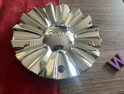 #W 1) Dynasty Chrome Custom Wheel Center Cap C10810-1 S804-02