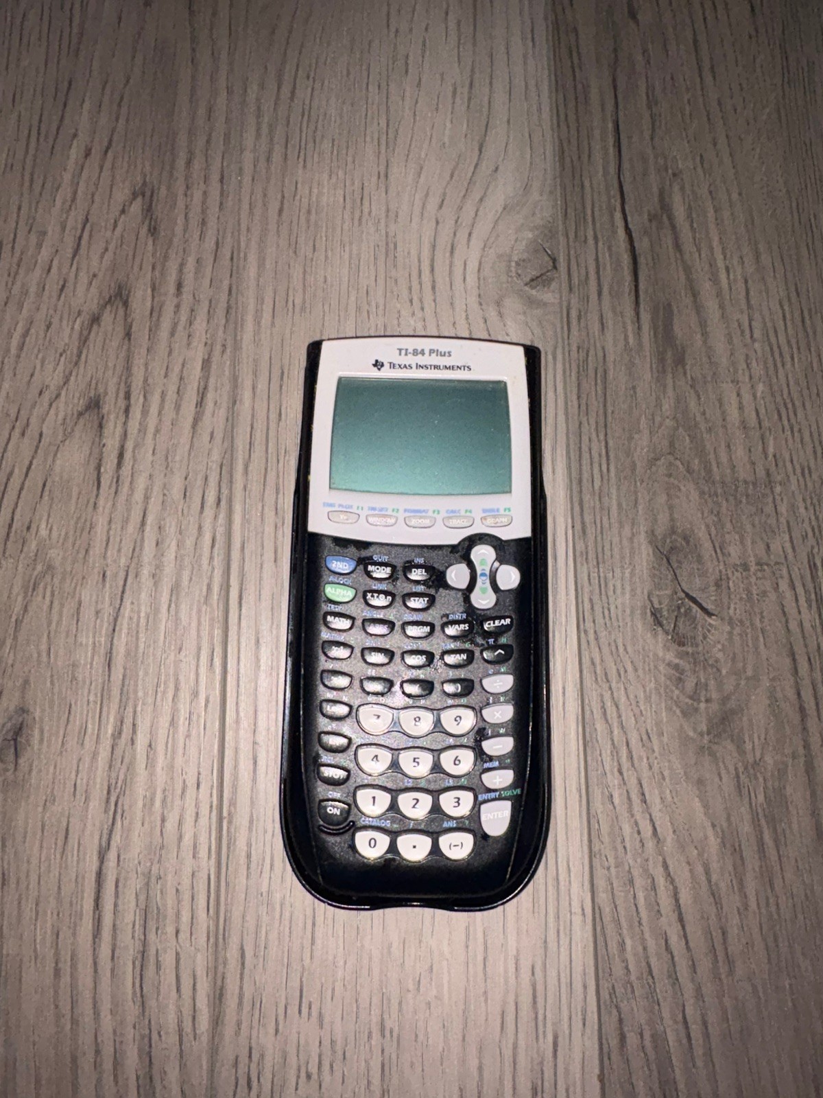 Texas Instruments TI-84 Plus Graphing Calculator Black W/ Cover Tested & Working