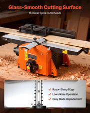 8” Benchtop Jointer 2HP Spiral Cutterhead 18-Blade 8500RPM Woodworking