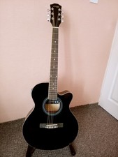Electric Acoustic Max Jambo Guitar + soft Carry Case .