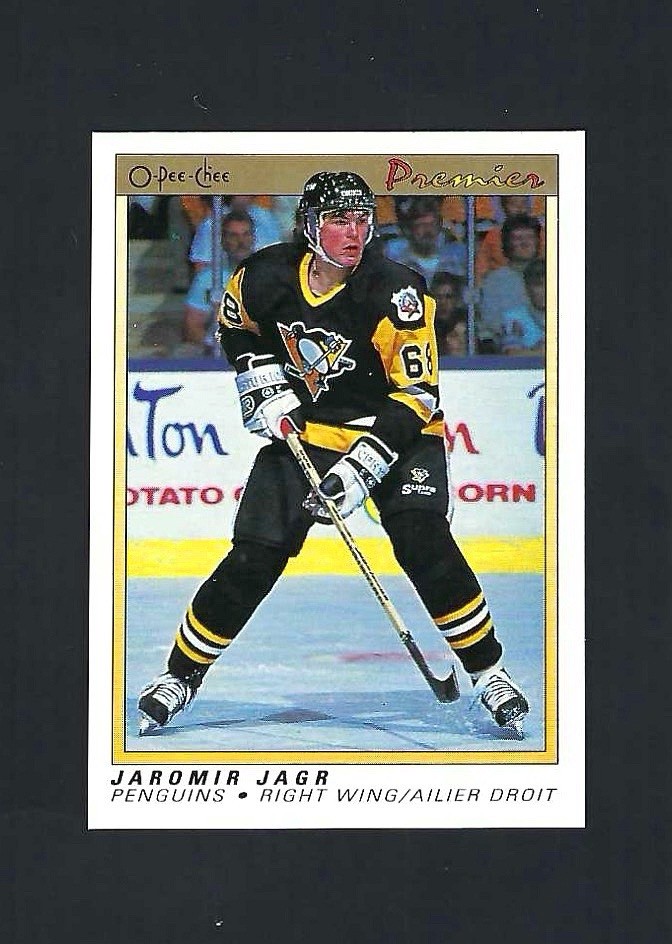 1990-91 O-Pee-Chee Premier Jaromir Jagr Rookie RC #50 Penguins