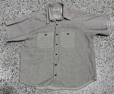 VTG Five Brother Cotton Shirt Made in USA L Large workwear Union Hickory Stripe