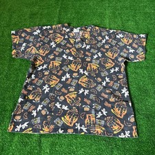 Trend Scrubs Size XS Halloween Short Sleeve V-Neck Nursing Medical Dental Top