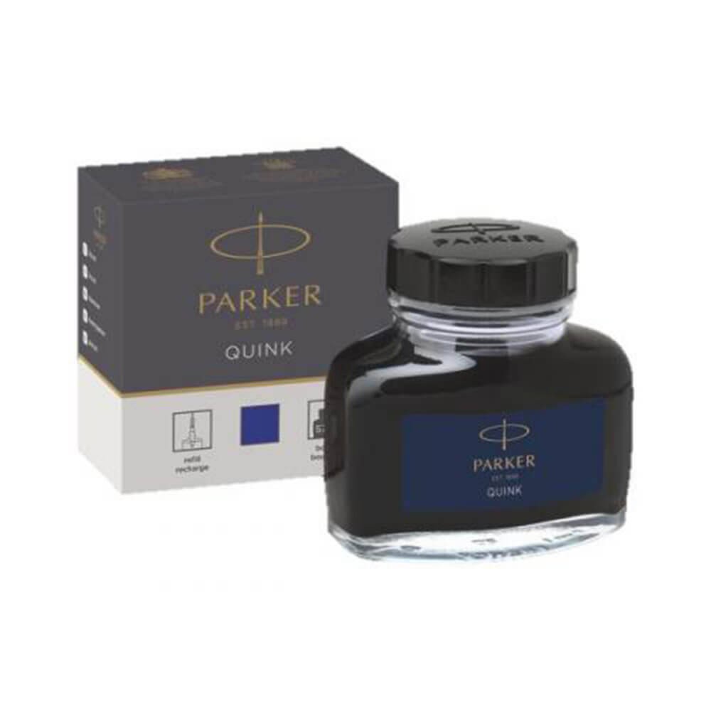 Parker Ink Quink Bottle Permanent Vintage Solv X For Fountain Pen 2 Once