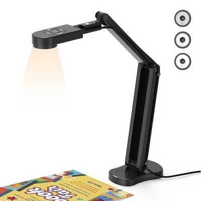 THUSTAR 8MP Document Camera & Webcam 4K with Dual Microphones, USB Visualiser...