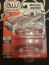 Auto World F-Bodies Ultra Red 1980  1984 Chevy Camaro Z28 Chase