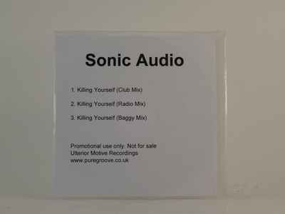 SONIC AUDIO KILLING YOURSELF (H1) 3 Track Promo CD Single including White Sleeve