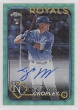 2024 Topps Chrome Rookie Aqua Wave Refractor /199 Tyler Cropley #RA-TC Auto 17kh
