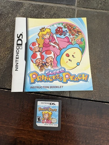 Super Princess Peach Nintendo DS Authentic Game (Cartridge and Manual)