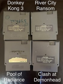 NES Game Lot 12 Games. Rare. Pool Of Radiance, River City Ransom And More!