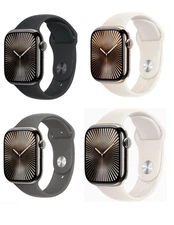 Apple Watch Series 10 46MM GPS + Cellular - Titanium + Sport Band 64GB Excellent