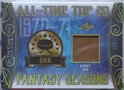 Bobby Orr 2019-20 Leaf ITG-Used Fantasy Seasons Memorabilia GOLD FOIL 1/1 Bruins