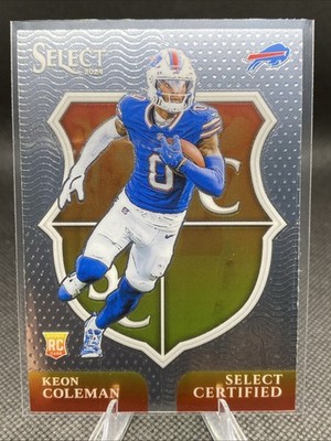 2024 Panini Select - Select Certified Rookies Keon Coleman #13 (RC) Bills