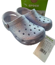 Classic Frosted Glitter Clog - Crocs (206993) Big Kid Size J2 = Women’s 4 New