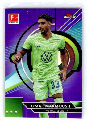 Topps Finest Bundesliga 2022 Omar Marmoush RC (VfL Wolfsburg) /250