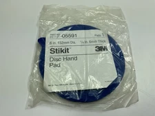 3M 05591 6" X 1/4" Stikit PSA Hand Sander Disc Sanding Pad Holder