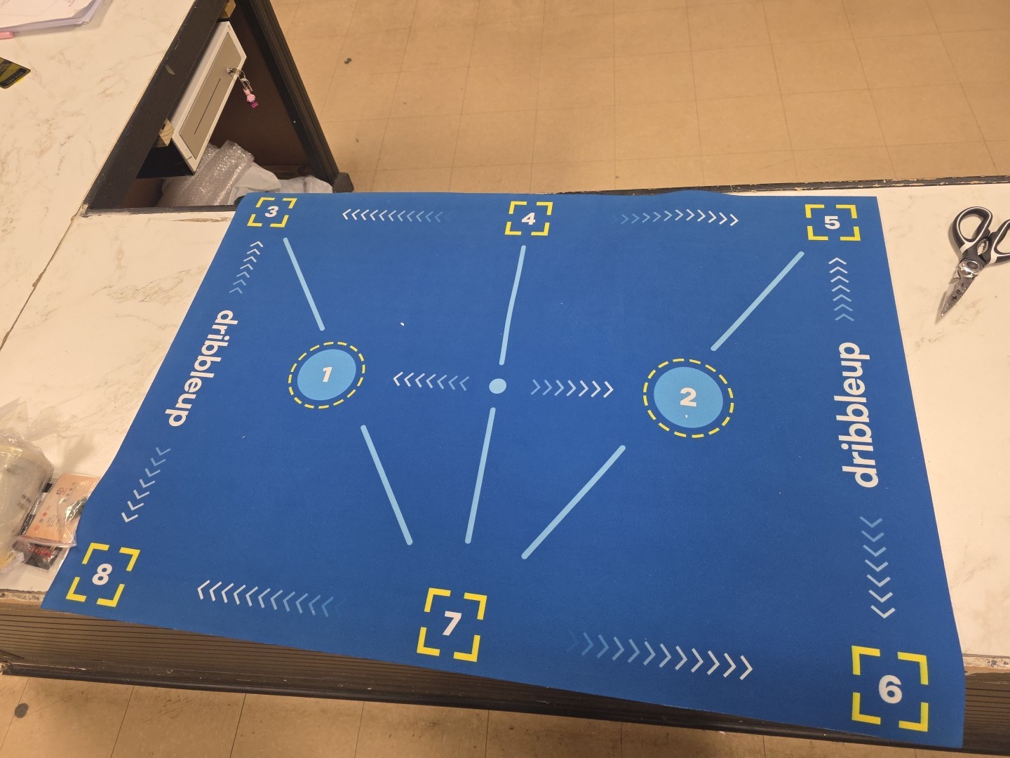 Dribbleup soccer playmat