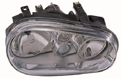 ABAKUS Main Headlight 441-1130R-LDEMF Chrome Right Without Bulb