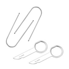 4PCS Car Radio Removal Pry Tool Kit, Auto U-Shaped Stereo Release Key U-Shaped
