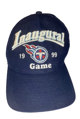Vintage 90s PUMA TENNESSEE TITANS SNAPBACK HAT Inaugural Game 1999 NFL Football