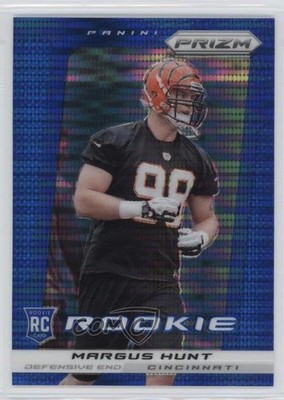 2013 Panini Prizm Wal-Mart Blue Pulsar Margus Hunt #264 Rookie RC 7mg