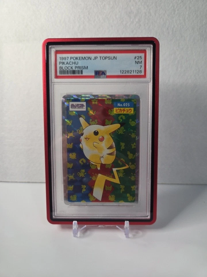 皮卡丘Pokémon TCG 专业体育认证器(PSA) 7 级个人集换卡牌游戏| eBay