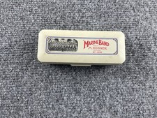 Vintage M. Hohner Marine Band Harmonica Key of C No. 1896 Made in Germany w/ Box