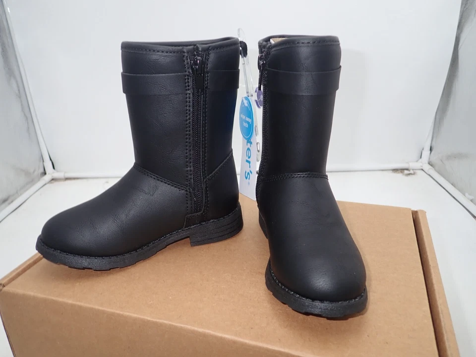 Carter's Unisex Child Fashion Boot, Black, Size 9 Toddler - Image 4 of 4
