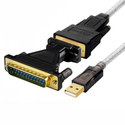 USB to DB25 pin Serial Cable USB to RS232 Serial Cable For WIN10 Linux MAC OS