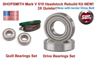 REPAIR YOUR SHOPSMITH Mark V 510 3X Quieter, Complete Kit Now with Drive Belt!