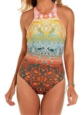 NWT MSRP 170 - MAGICSUIT Bollywood Danika Swimsuit, Multi-color, Size 8