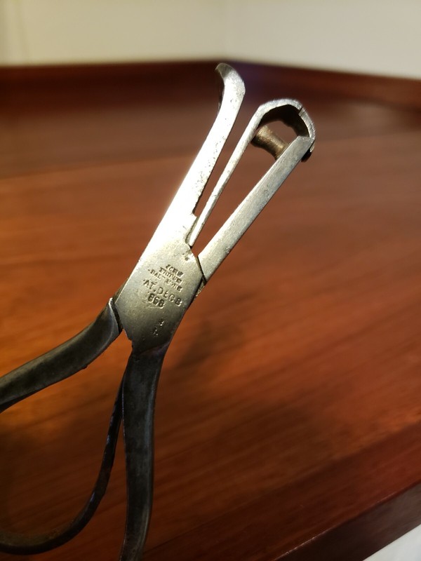 Superb antique marked Hole puncher, train, British ca. 1870s