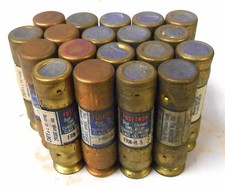 BUSSMANN FUSETRON TIME DELAY FUSE FRN-R 5, 5 AMPS, DUAL ELEMENT, LOT OF 19