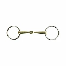 AK Loose Ring, Single Jointed Snaffle Horse Riding Bit in German Silver