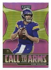2021 PANINI PLAYOFF KIRK COUSINS CALL TO ARMS PINK PRIZM - MINNESOTA VIKINGS