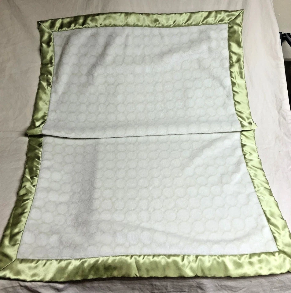 Carrinho Swaddle Designs bebê menino menina cobertor verde branco padrão Lovey EUA - Imagem 2 de 4