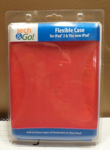 Nuevo estuche flexible Tech & Go para iPad 2 y el nuevo iPad rojo o azul  - Imagen 1 de 5